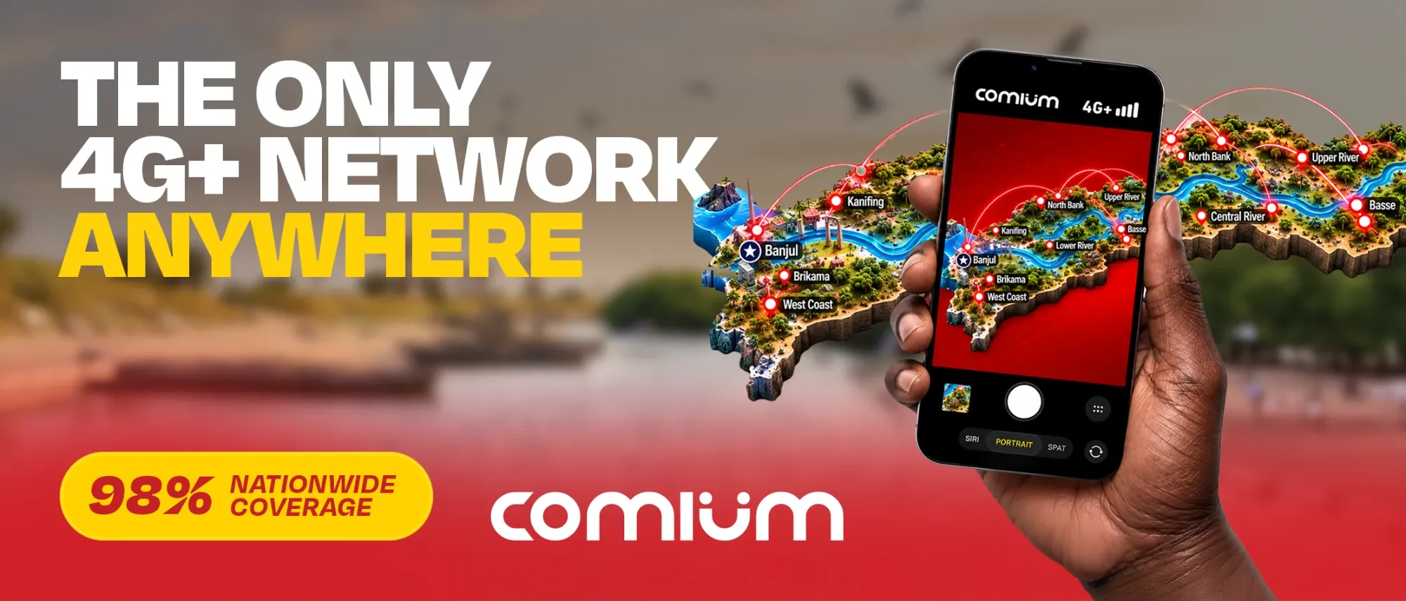 The only 4G+ network anywhere - 98% nationwide coverage