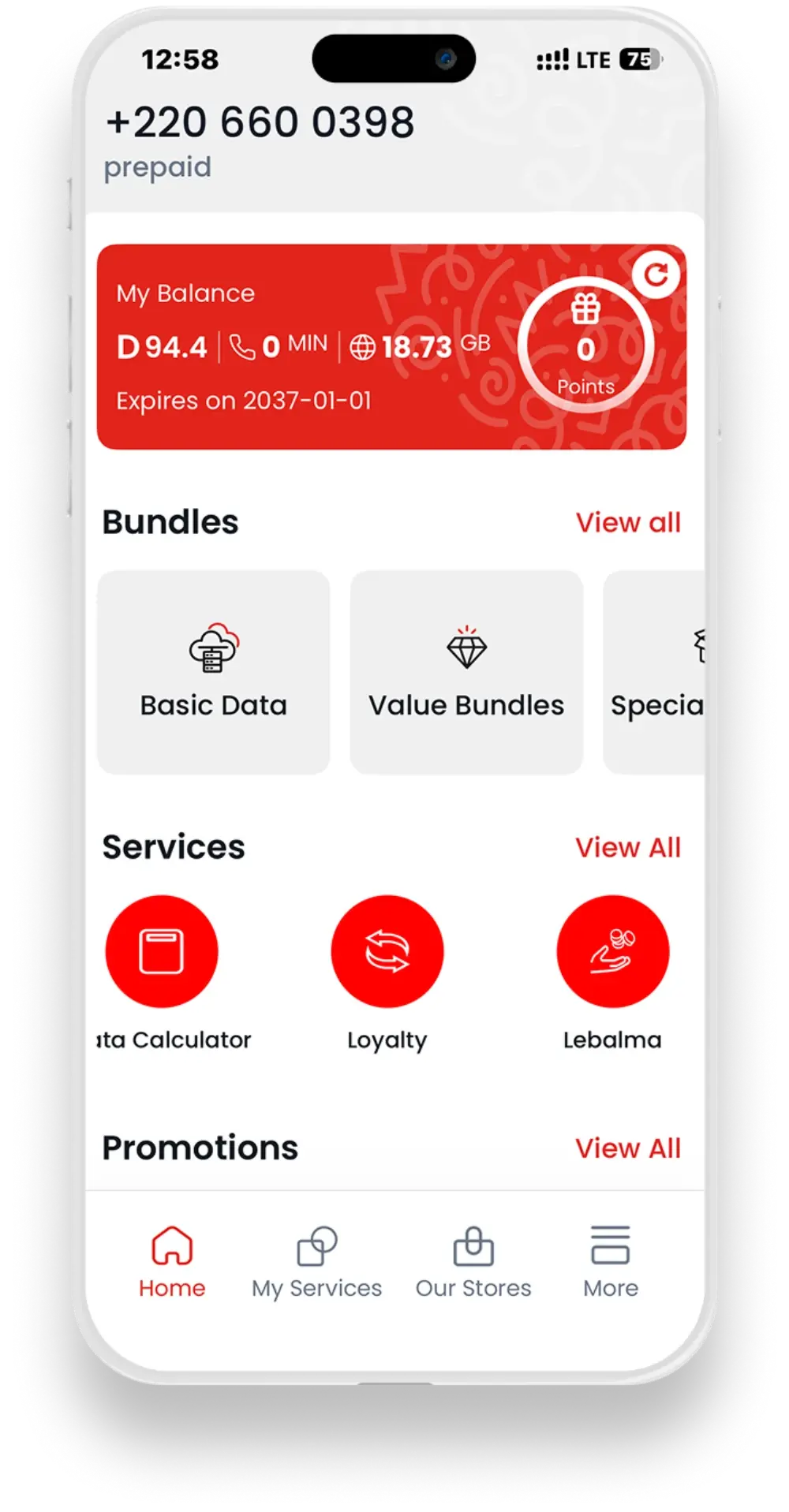 Transfer screen